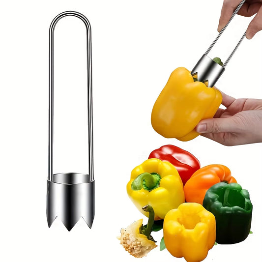 Portable Rust-Proof 304 Stainless Steel Core Remover for Pears and Apples Sharp Serrated Cutter Durable Hand Tool for Vegetables